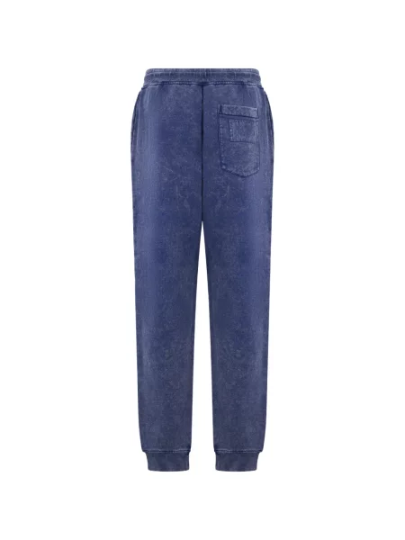 Pantaloni Moschino alergare cu cordon albastru