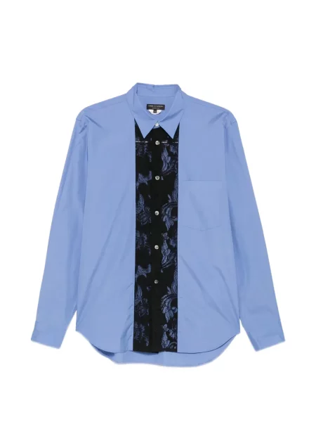 Nėriniuota marškiniai Comme Des Garçons Homme Plus mėlyna