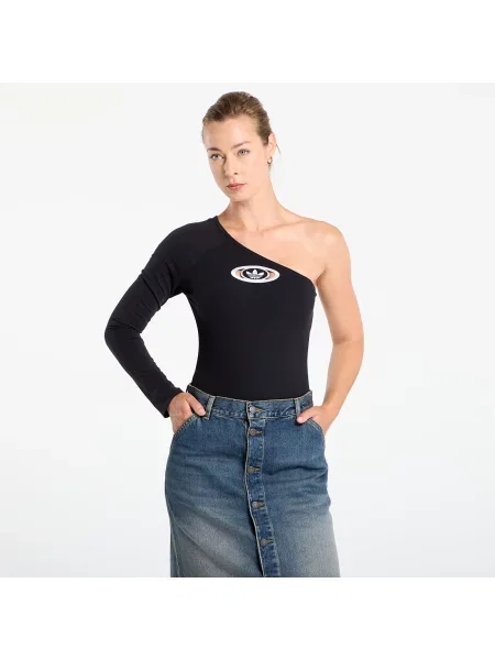 Боди adidas Originals Campus One-Shoulder Bodysuit Black XS черно