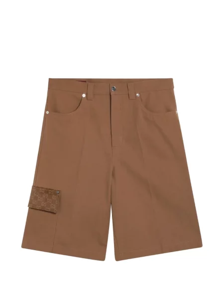 Pantaloni scurți Gucci maro
