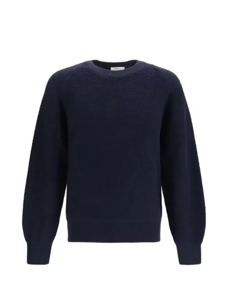 Pulover Piacenza Cashmere din cașmir cu decolteu rotund albastru