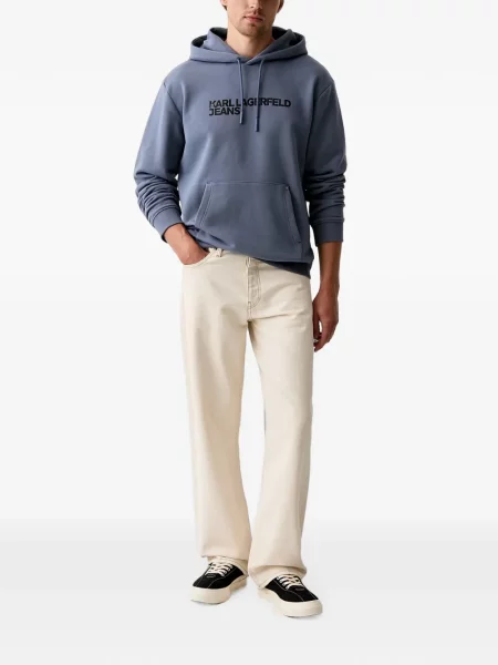 Hoodie Karl Lagerfeld Jeans με σχέδιο μπλε