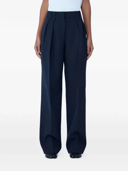 Pantaloni Jil Sander plisate albastru