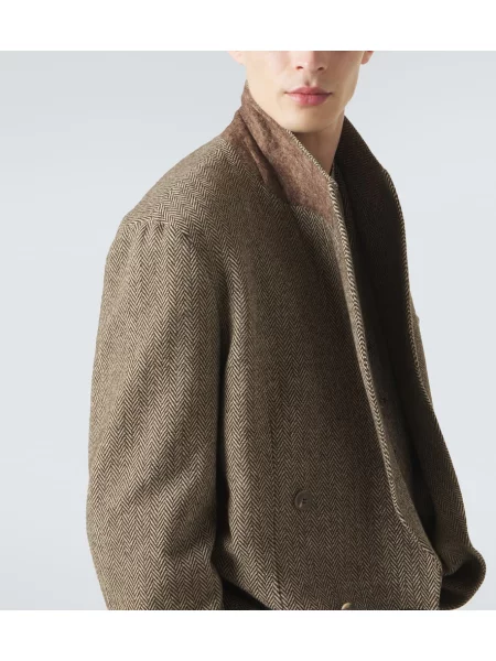 Sacou Giorgio Armani de lână maro