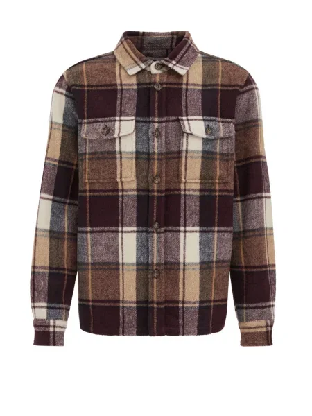 WE Fashion Košile burgundská červeň / vínově červená