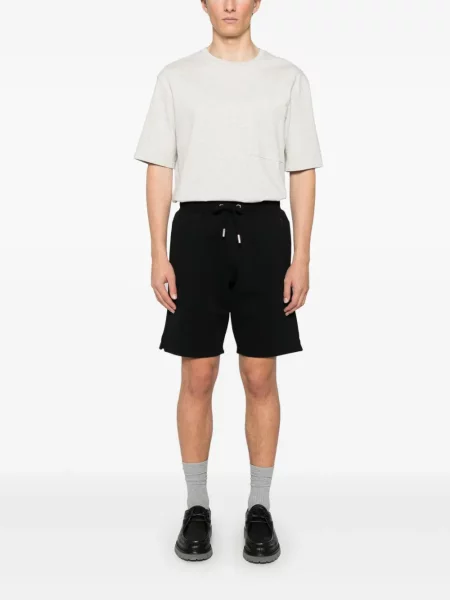 Pantaloni scurți Ami Paris cu broderie negru