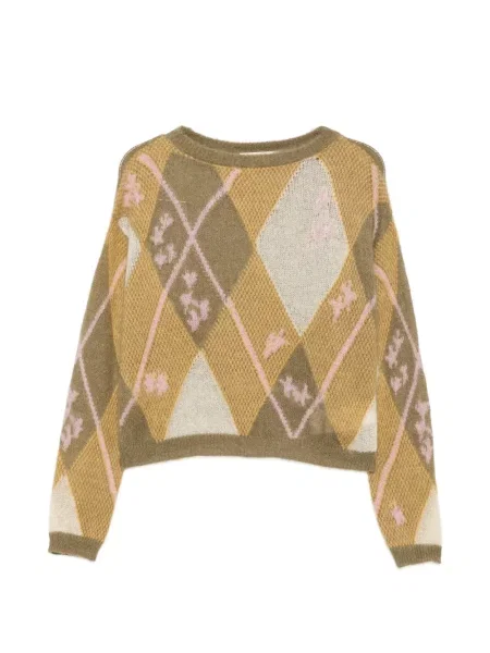 Pulover I Blues cu model argyle galben
