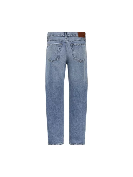 Blugi drepți Calvin Klein Jeans albastru
