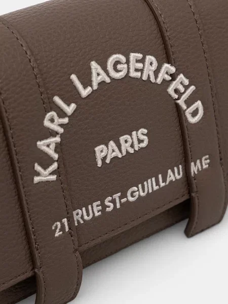 Кожаная сумка через плечо Karl Lagerfeld