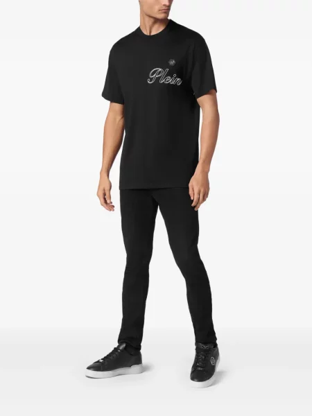 Raštuotas marškinėliai Philipp Plein juoda