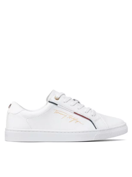 Tommy Hilfiger Sneakersy Signature Sneaker bílá