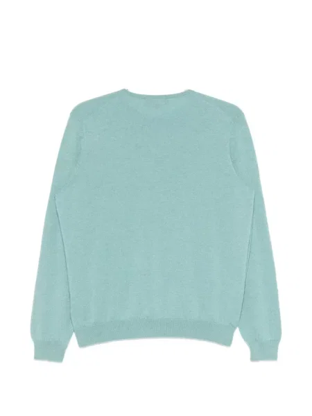 Pulover Loro Piana cu decolteu rotund verde