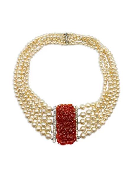 Nyaklánc Jennifer Gibson Jewellery gyöngyökkel