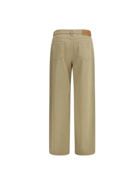 Spodnie Max Mara Studio brązowe