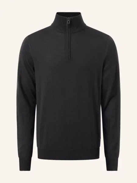 Joop! Sweter Typu Troyer Dario schwarz czarny