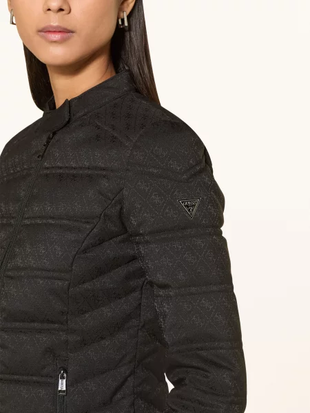 Guess Kurtka Pikowana New Vona schwarz czarna