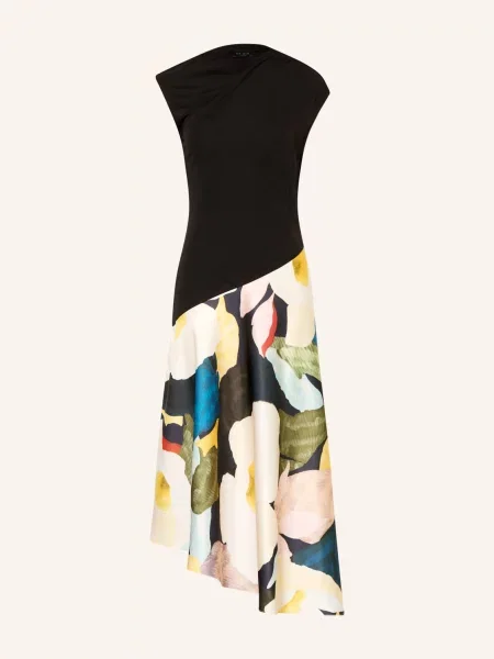 Ted Baker Šaty Aeslyn Z Kombinace Materiálů / krémová / žlutá černá