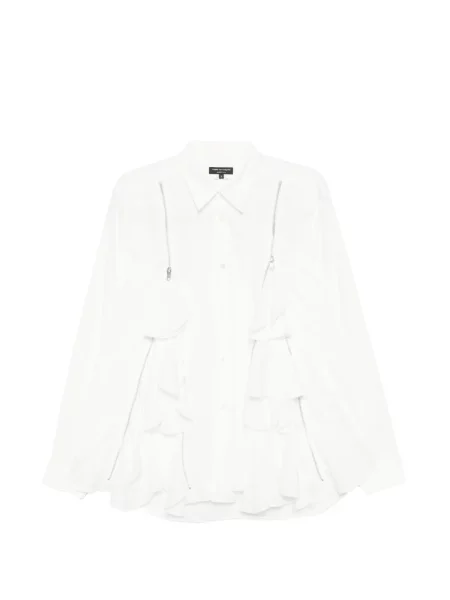 Cămașă Comme Des Garcons Homme Plus cu volane alb