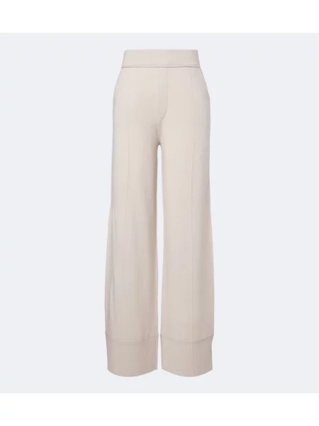 Pantaloni Jardin Des Orangers de lână bej