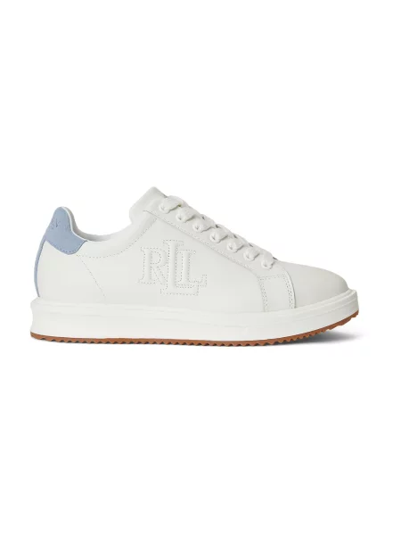 Sneakerși Lauren Ralph Lauren alb