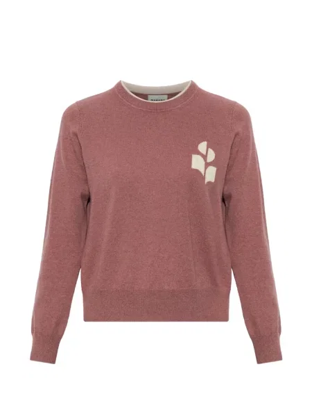 Pulover Marant Etoile cu autograf roz
