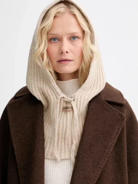 Fular Pinko de lână bej
