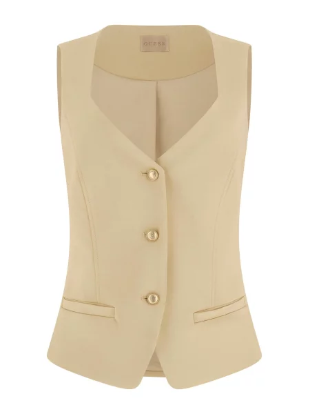 GUESS Brezrokavnik bež