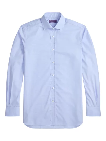 Cămașă Ralph Lauren Purple Label lungă albastru