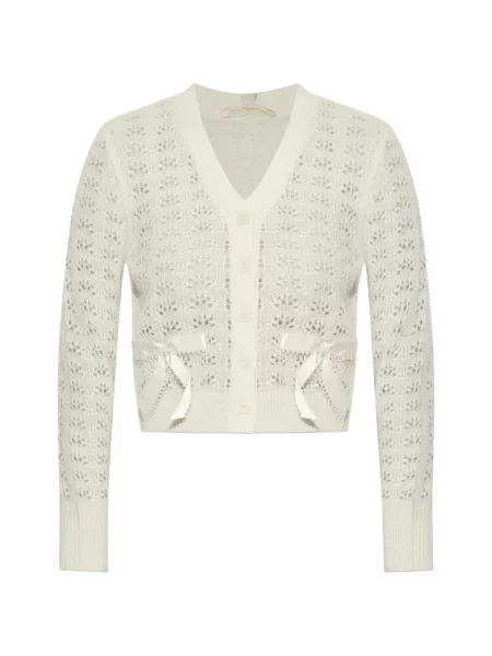 Cardigan Loveshackfancy cu funde alb