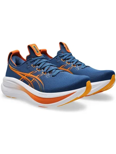 Pánske bežecké topánky ASICS Gel-Nimbus 28 twilight blue/apricot modrá