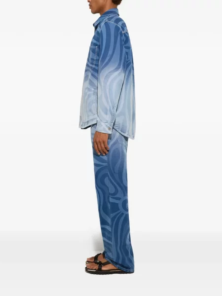 Pantaloni Pucci albastru
