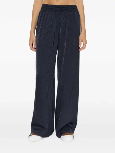 Pantaloni Casablanca din jacard albastru