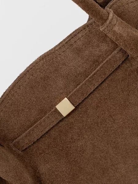 Замшевая сумка Answear.lab коричневая