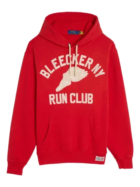 Haftowane сhinosy Polo Ralph Lauren z twillu do biegania niebieskie