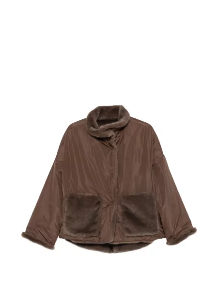 Scurt reversibil palton de blană Collection Privée? cu blană maro