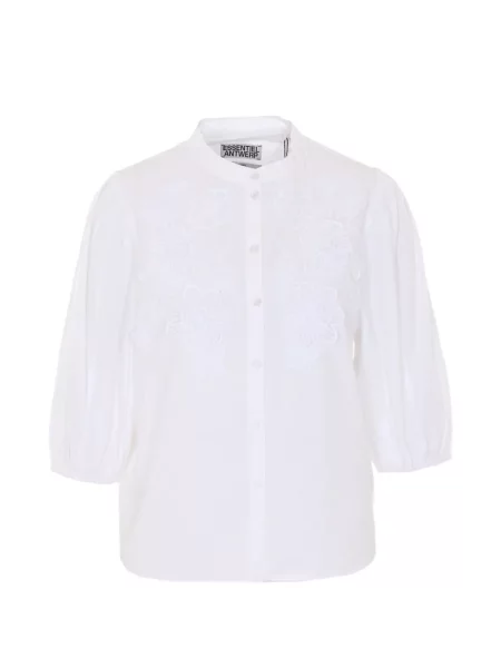 Cămașă cu flori Essentiel Antwerp cu model floral alb