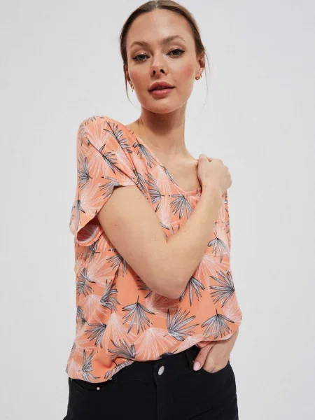 Cămașă Moodo cu spatele deschis negru