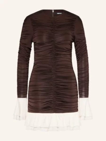 Rotate Sukienka Koktajlowa braun biała