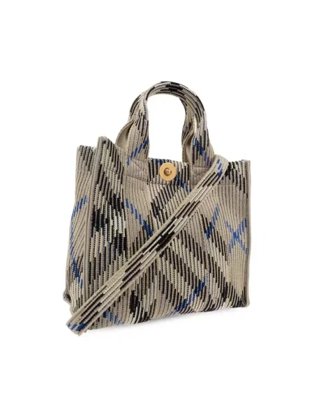 Dzianinowa shopperka Burberry beżowa