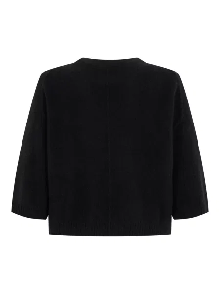 Sweter Loulou De Saison wełniany czarny