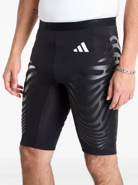 Lung hanorac Adidas cu dungi cu imagine negru