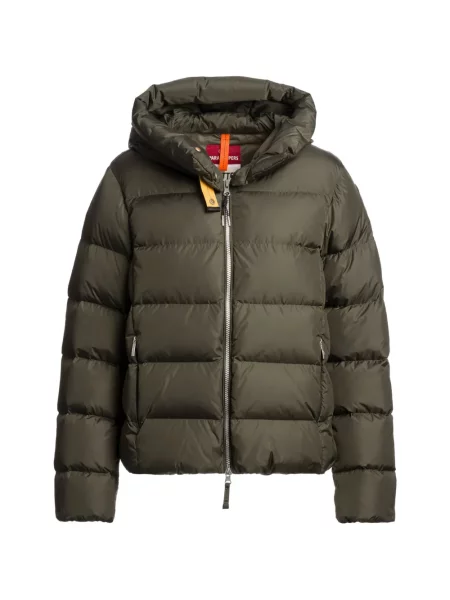 Geacă cu puf Parajumpers cu glugă verde