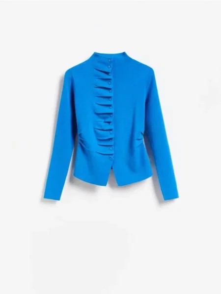 Reserved Cardigan cu albastru-violet albastru