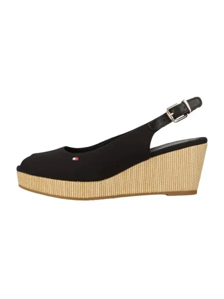 Sandale Tommy Hilfiger cu pană negru