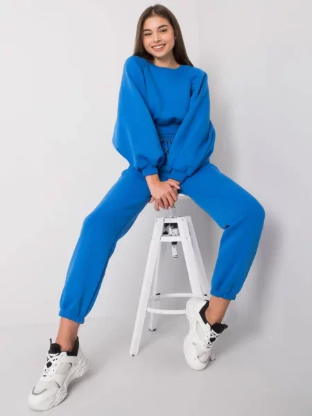 Komplet dresowy Rue Paris niebieski