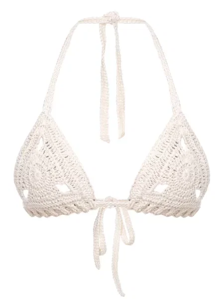 Bikini A.m.g. tricotate alb