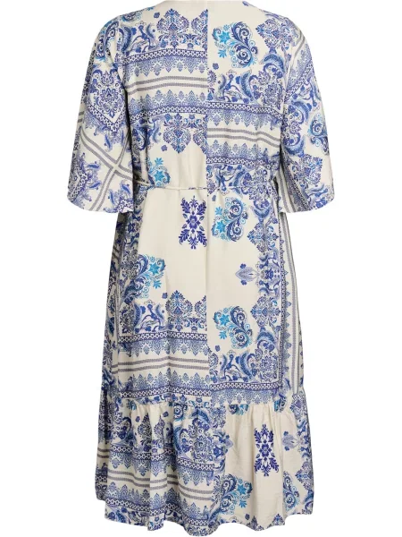 Zizzi Rochie Mestea albastru / albastru deschis alb