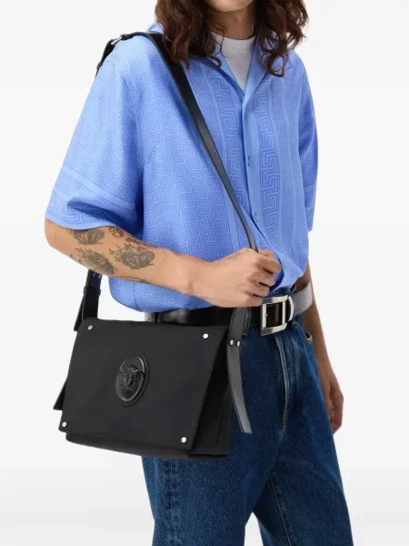 Crossbody taška Versace čierna