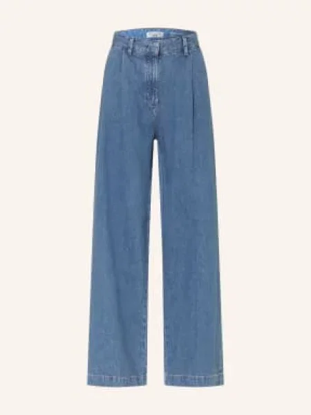 Marc O'polo Denim Džíny S Širokými Nohavicemi Tomma Pleated medium modré