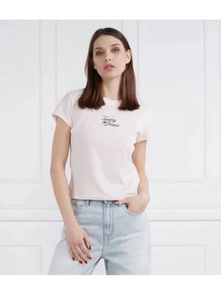 Tommy Jeans Tricou TJW BBY ESSENTIAL LOGO roz